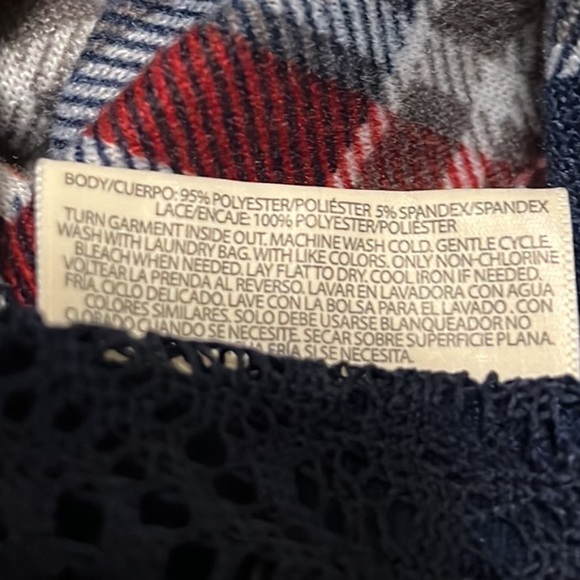 Women’s BOBBIE BROOKS, Scoop Neck, 3/4 Sleeves Top, Multi Colors, Size Large - Picture 4 of 4